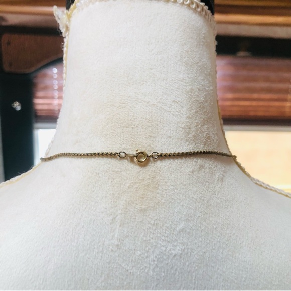 Citrine crystal filigree pendant on chain necklace - Picture 4 of 7